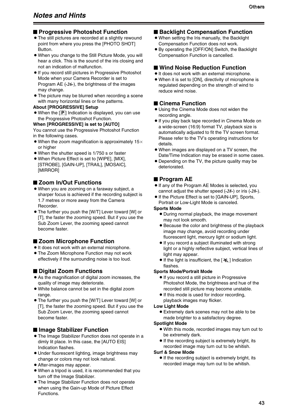 Panasonic AG-DVG7P User Manual | Page 43 / 54