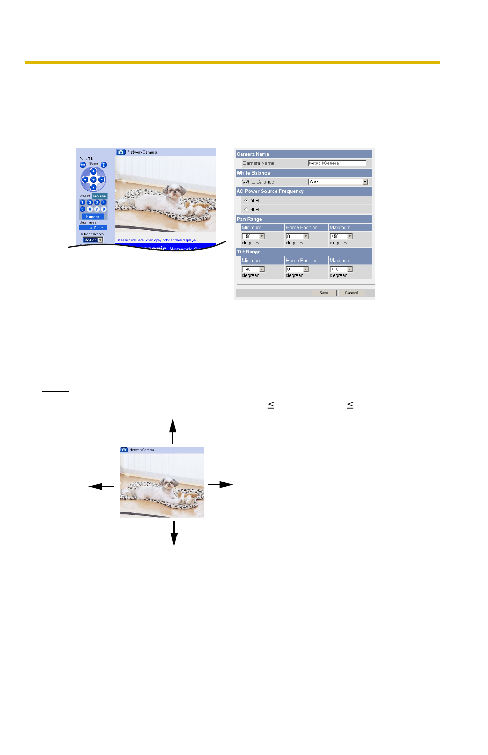 Specifying pan/tilt range 1 | Panasonic BL-C10 User Manual | Page 41 / 110