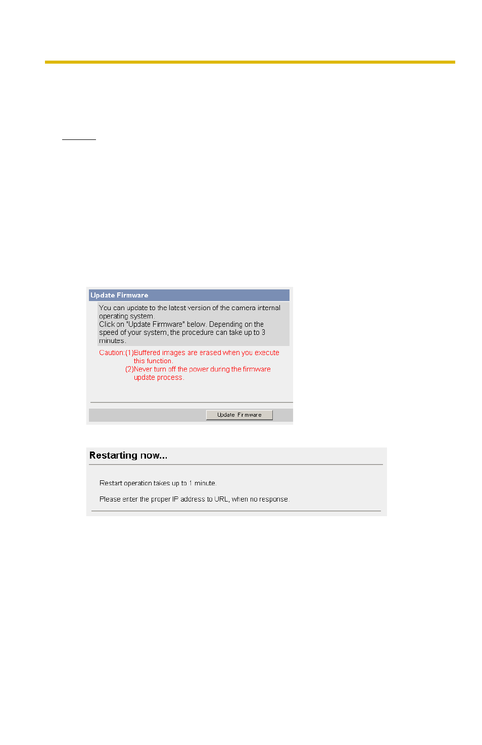 3 updating the camera firmware, E 76) | Panasonic BL-C10 User Manual | Page 76 / 110