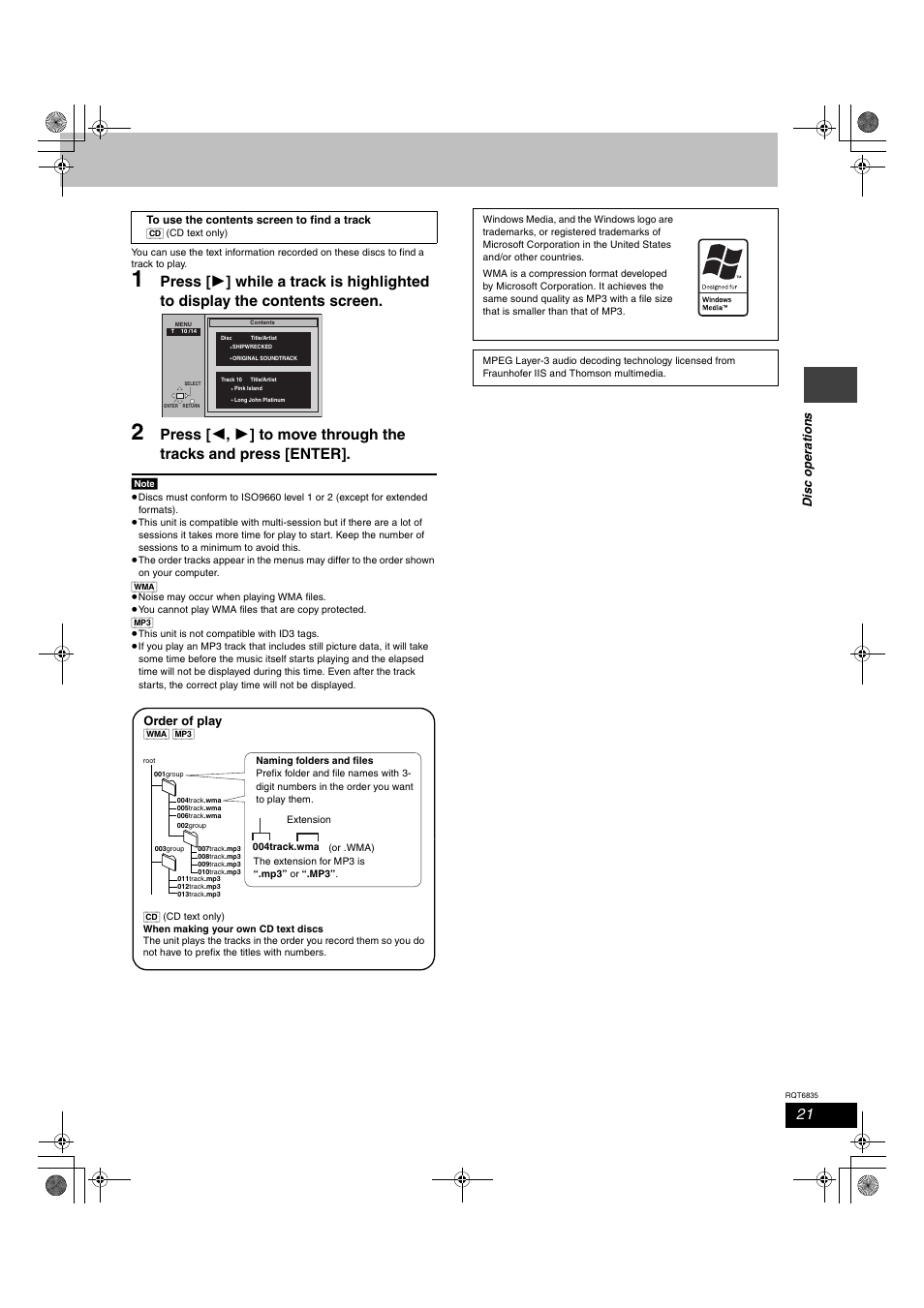 Panasonic SC-HT500 User Manual | Page 21 / 40