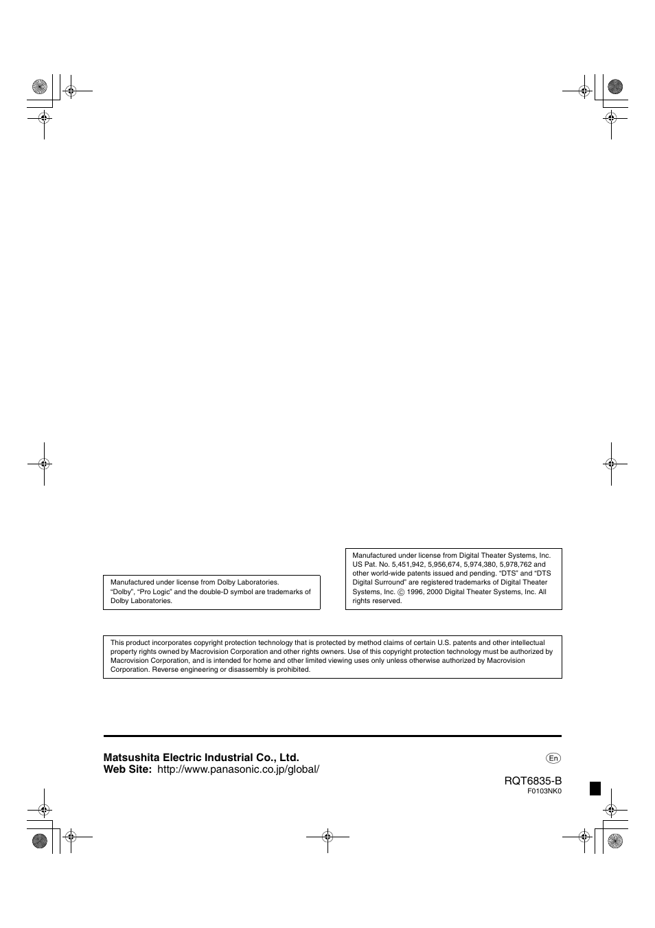 Panasonic SC-HT500 User Manual | Page 40 / 40