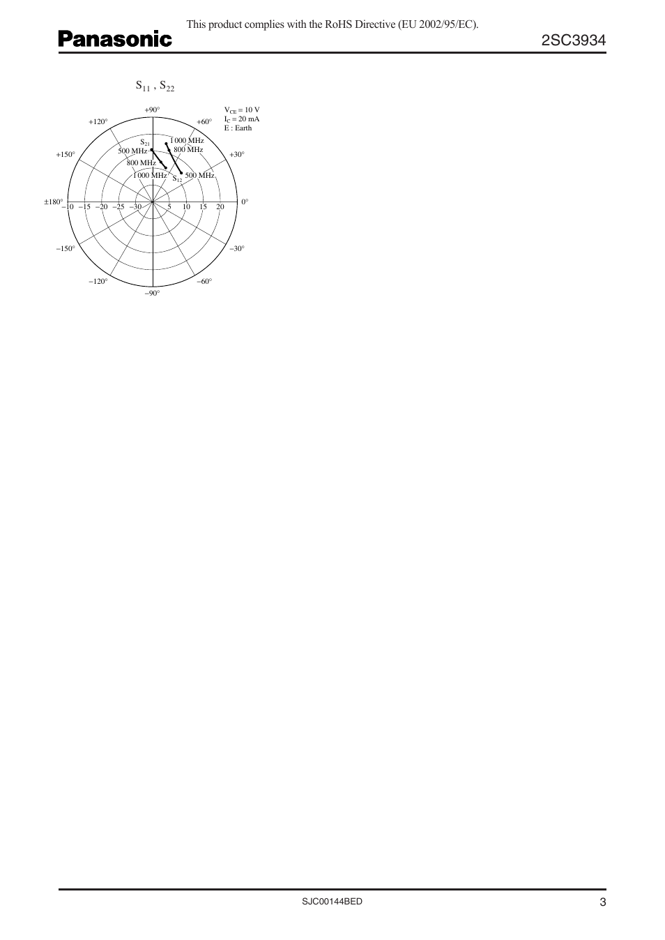 Panasonic 2SC3934 User Manual | Page 3 / 4