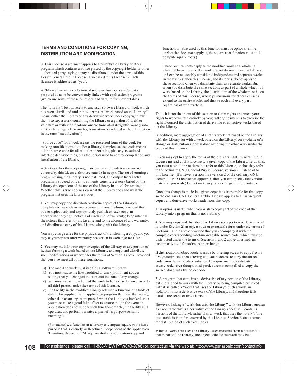 Panasonic PT 60LCX64 User Manual | Page 108 / 112