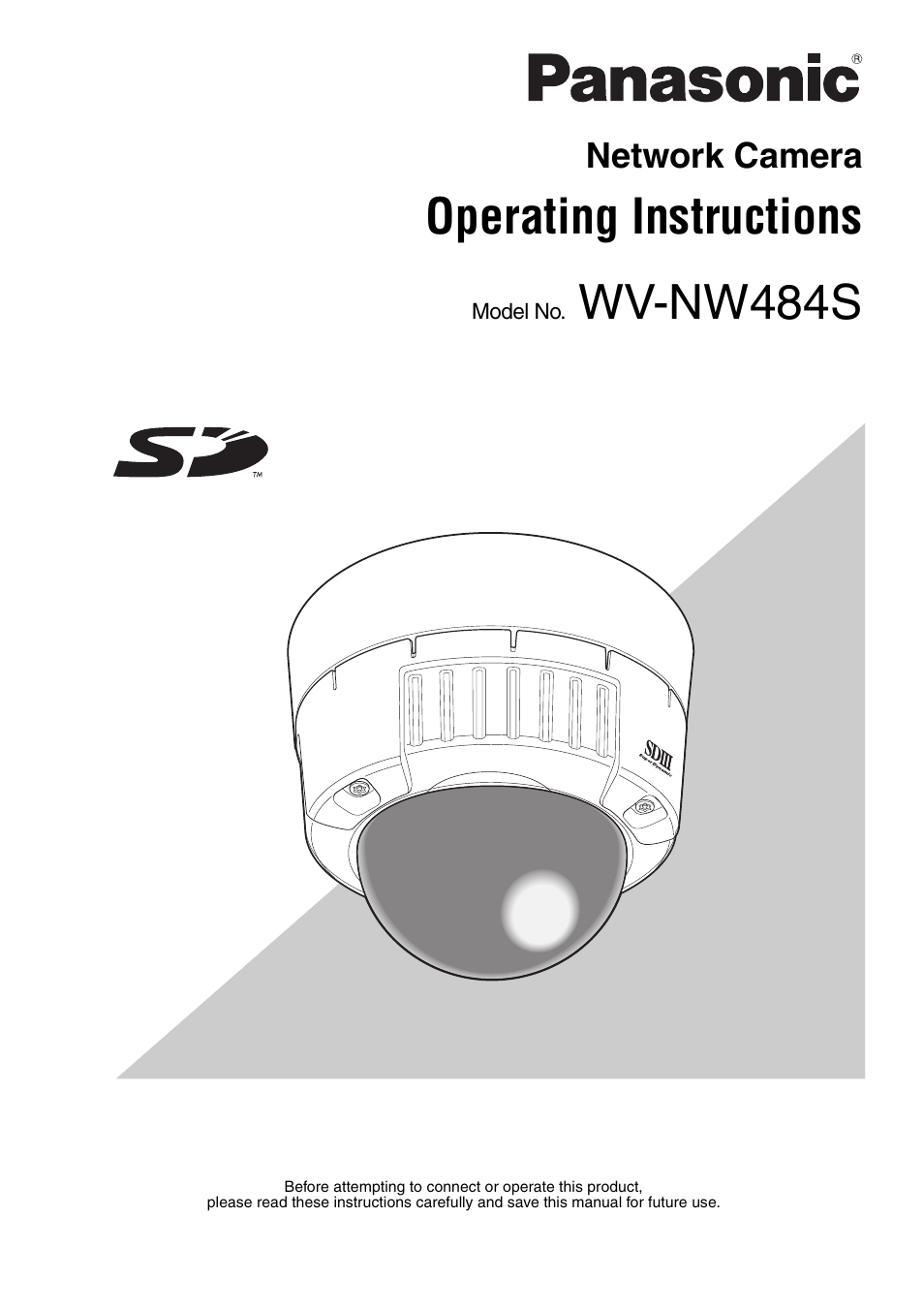 Panasonic SD WV-NW484S User Manual | 50 pages