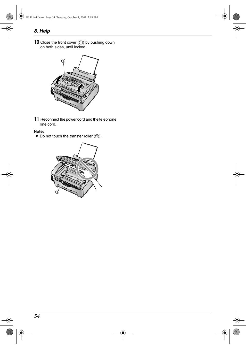 Panasonic KX-FL511AL User Manual | Page 56 / 66