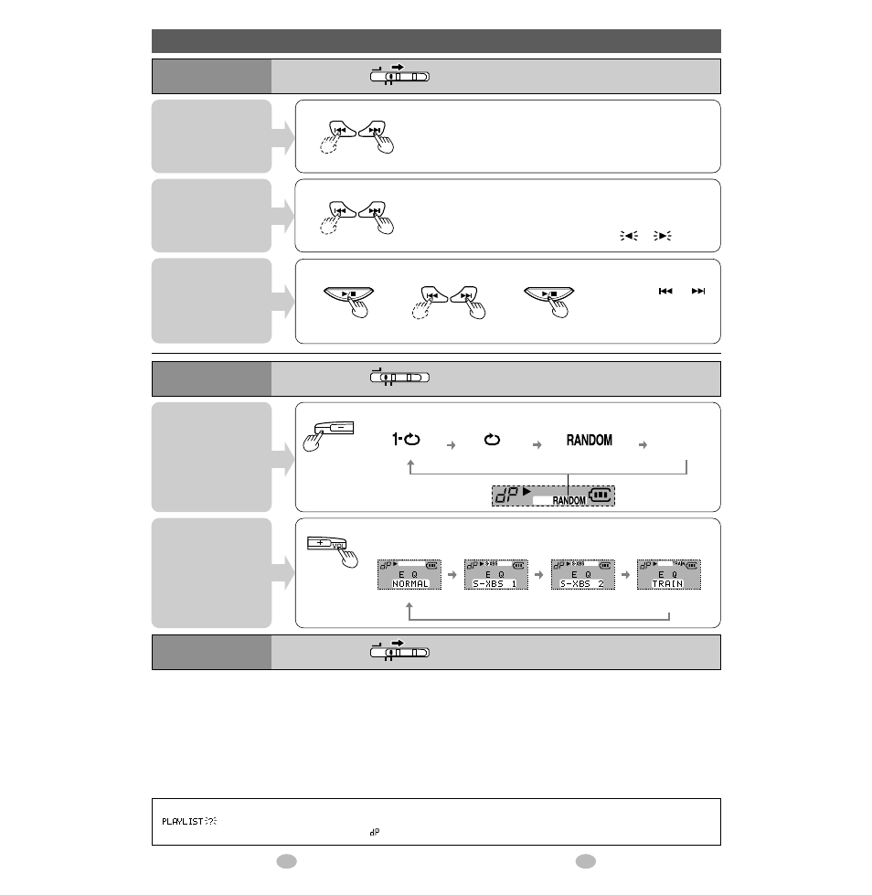 Other operations, Skipping tracks, Search direct play | Preparation, Preparation after changing the mode | Panasonic SV-SD80 User Manual | Page 4 / 9