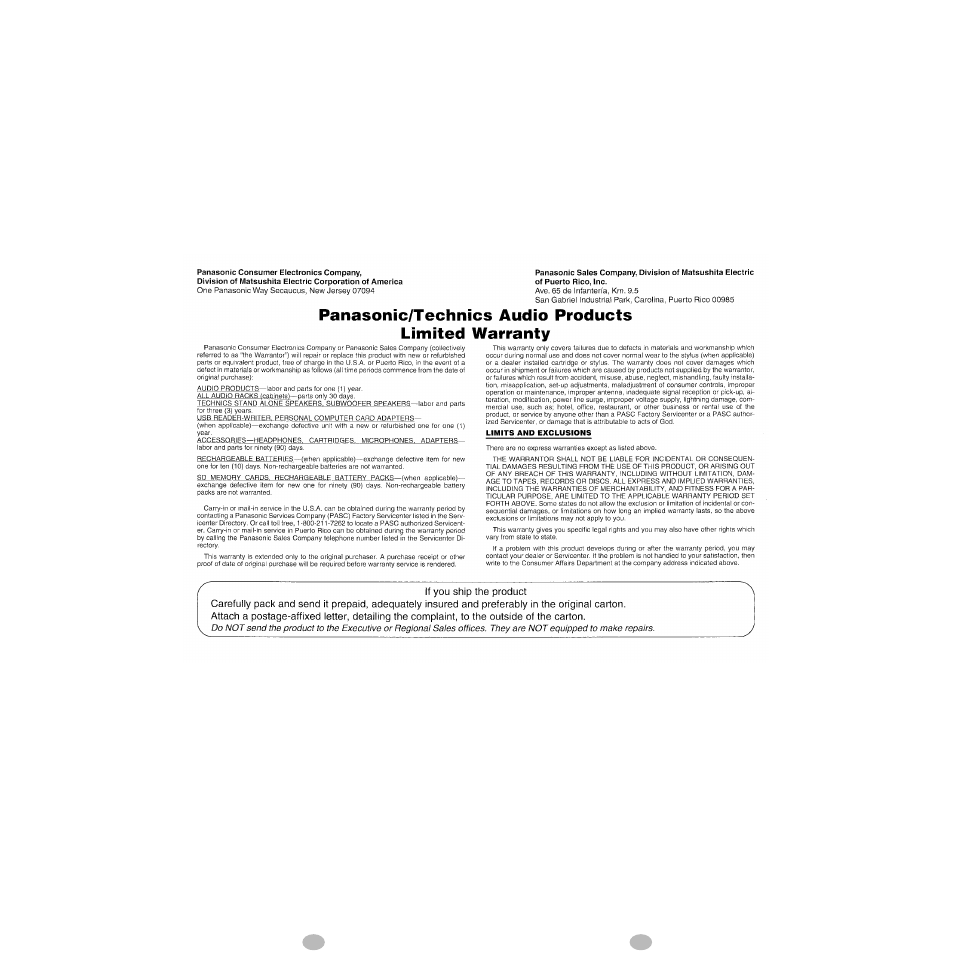 Panasonic SV-SD80 User Manual | Page 8 / 9
