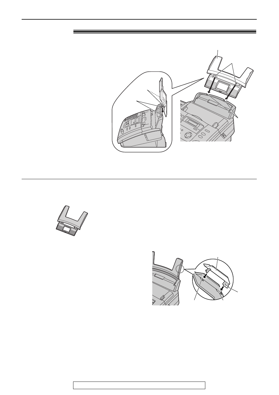 Setup, Paper tray | Panasonic KX-FP152 User Manual | Page 12 / 76