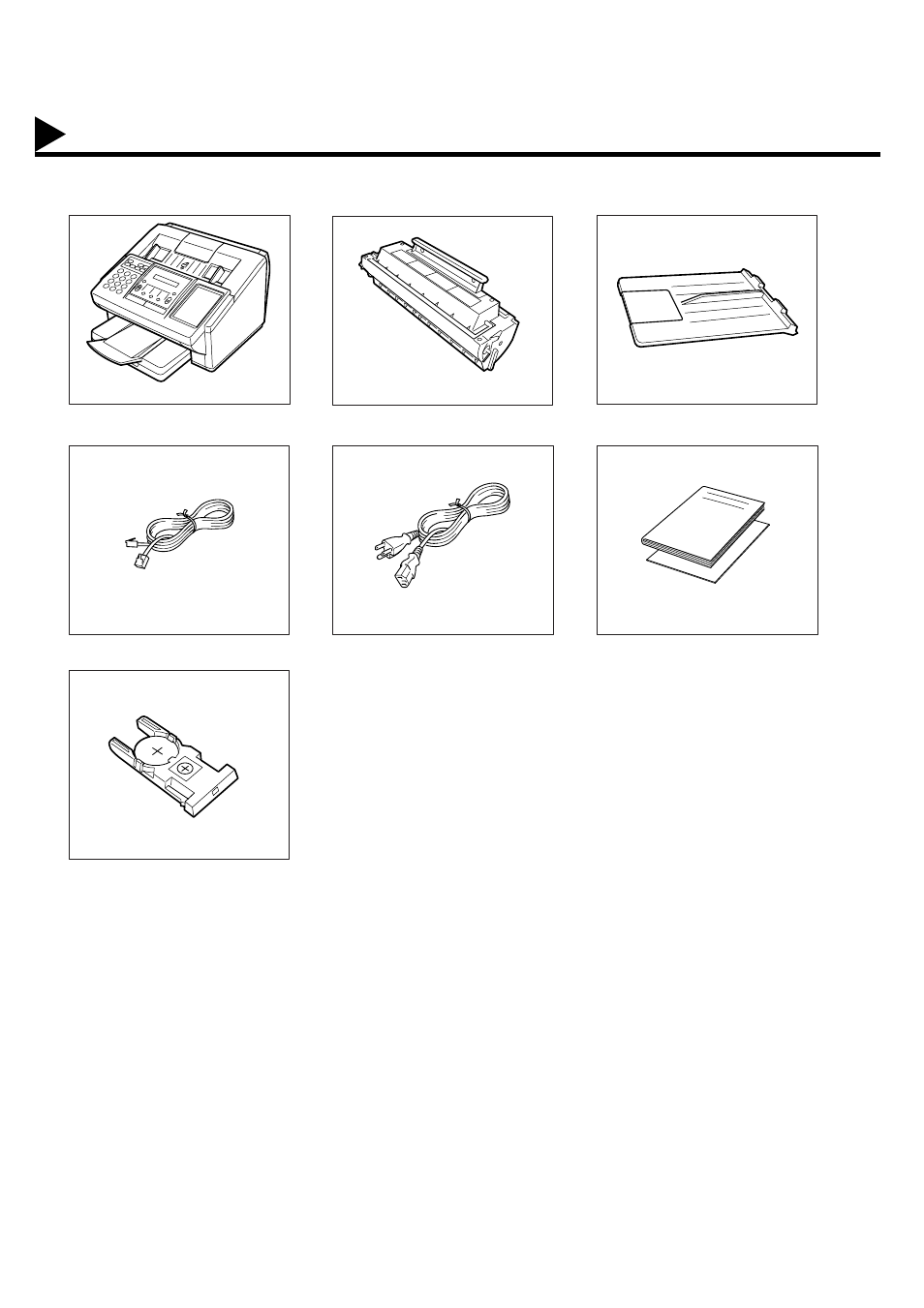 Installing your machine, Main unit and accessories | Panasonic UF-585/595 User Manual | Page 16 / 176