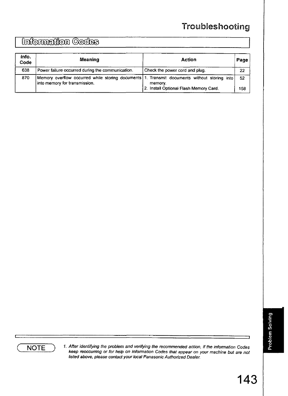 Panasonic 990 User Manual | Page 143 / 170