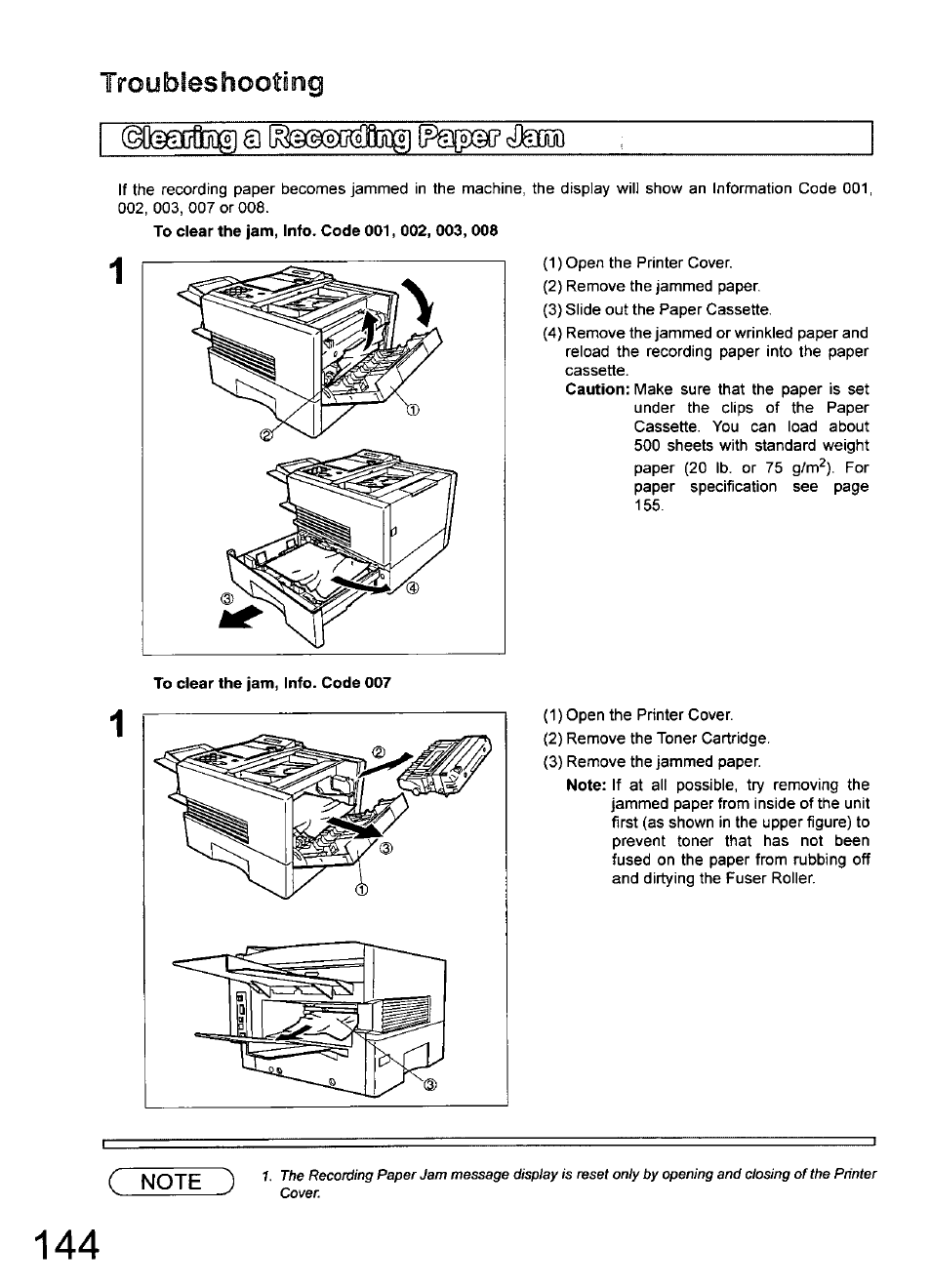 Troubleshooting | Panasonic 990 User Manual | Page 144 / 170