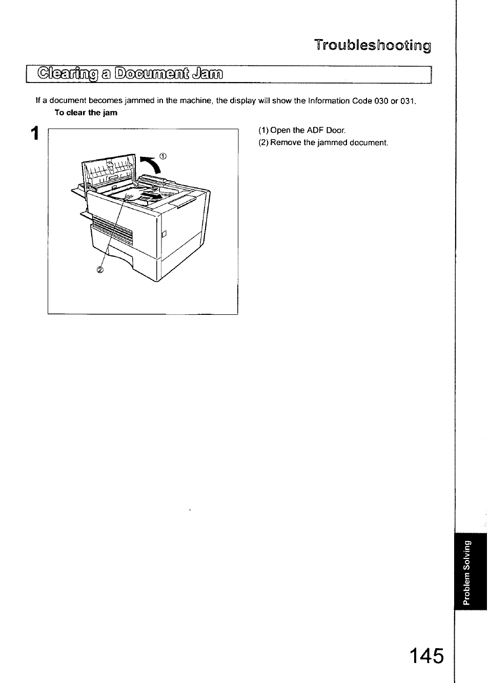 Troubleshooting | Panasonic 990 User Manual | Page 145 / 170
