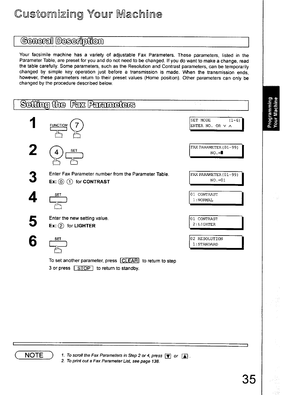 Cystomiziinq your ¡\lilacihiiinie | Panasonic 990 User Manual | Page 35 / 170