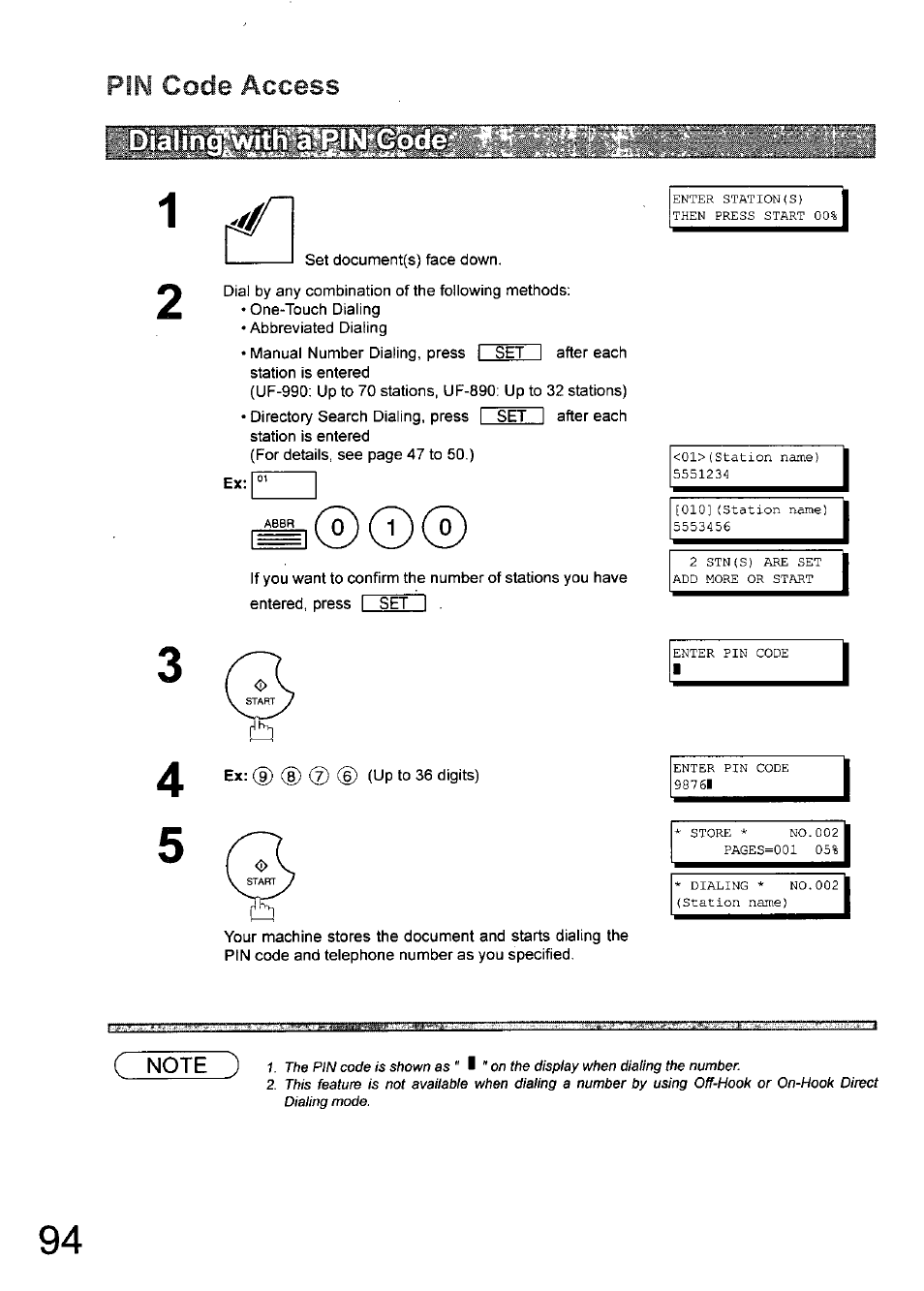 Panasonic 990 User Manual | Page 94 / 170