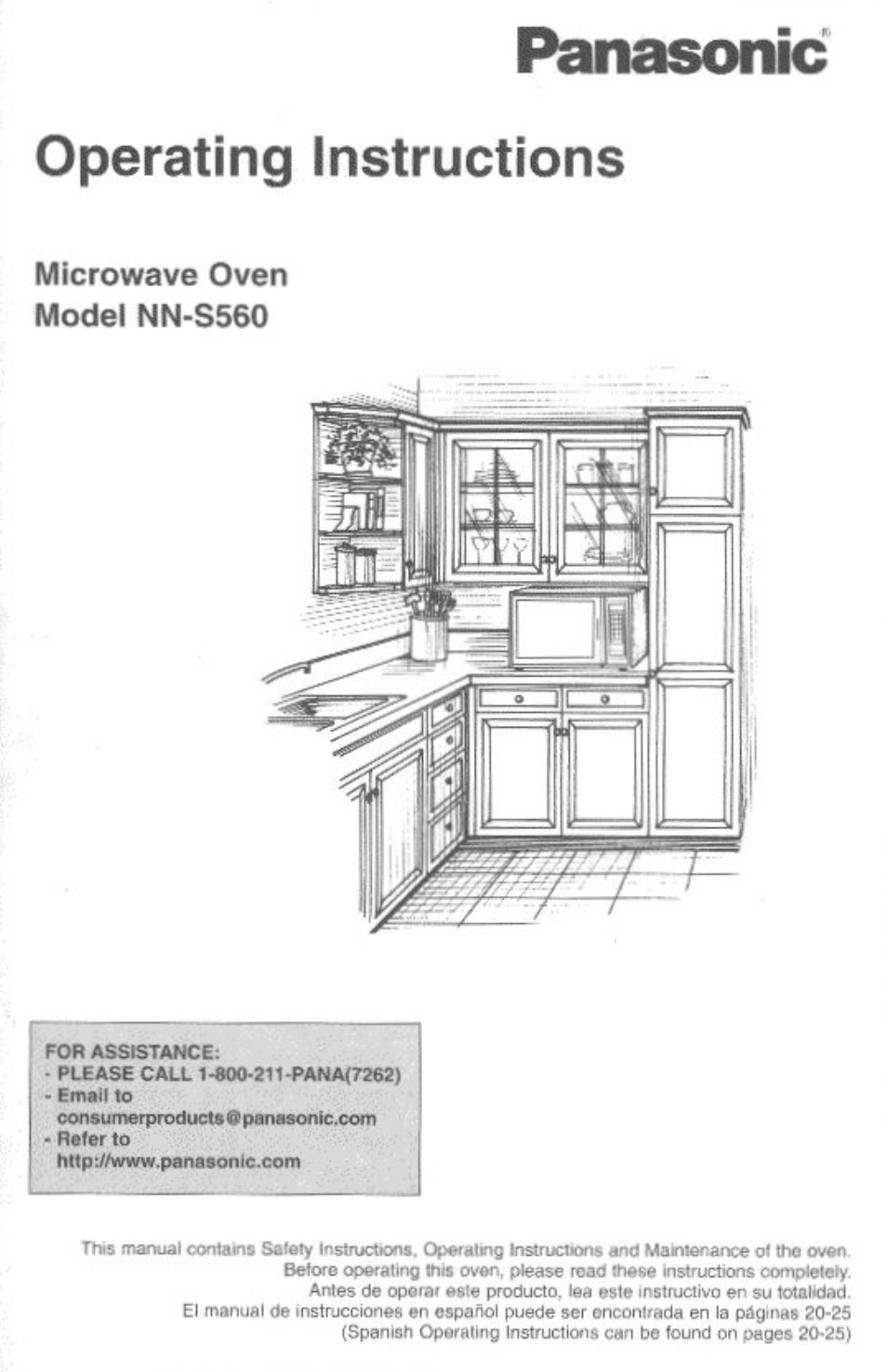 Panasonic MICROWACE OVEN NN-S560 User Manual | 28 pages