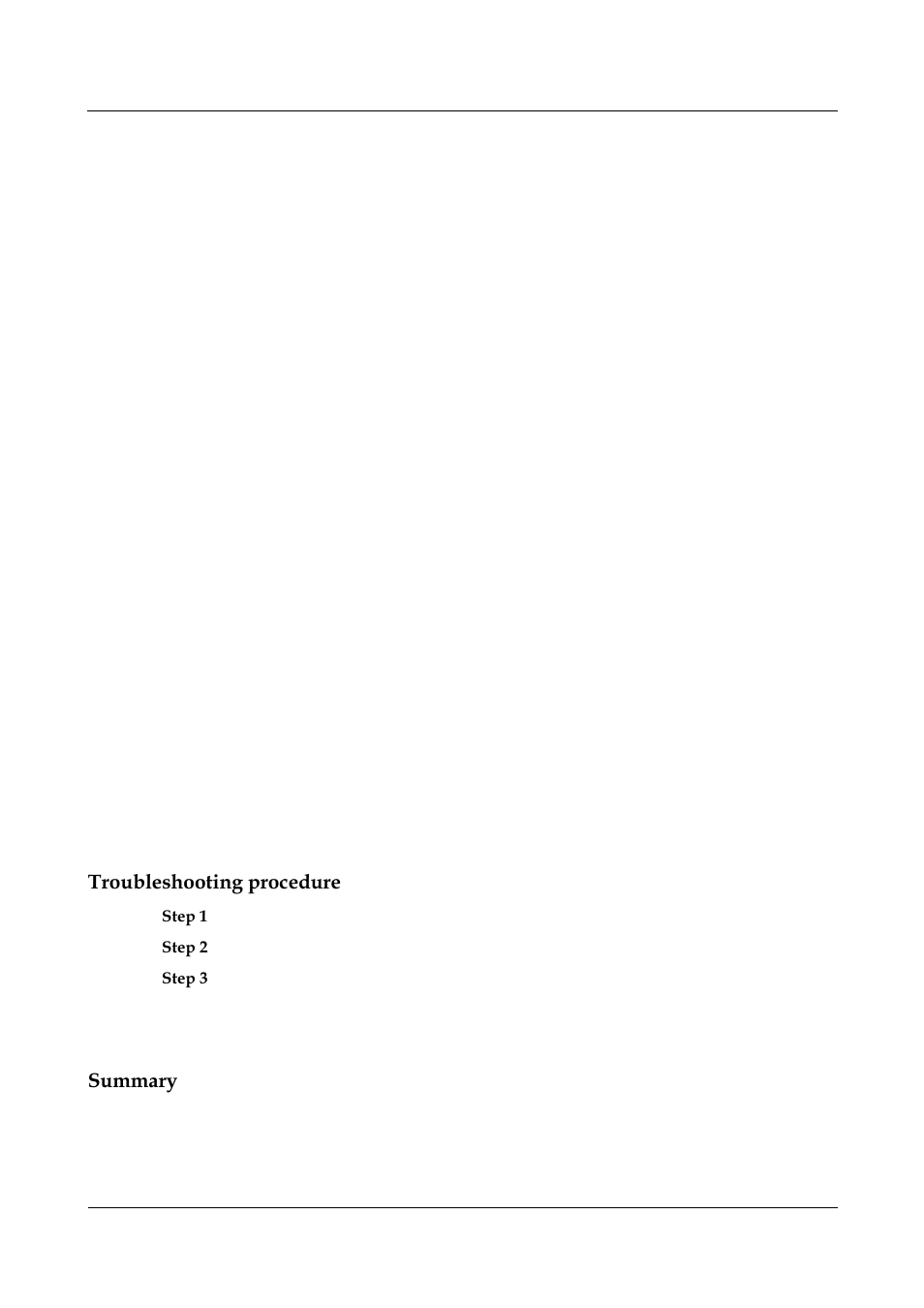 Troubleshooting procedure, Summary | Panasonic NN46240-710 User Manual | Page 135 / 181