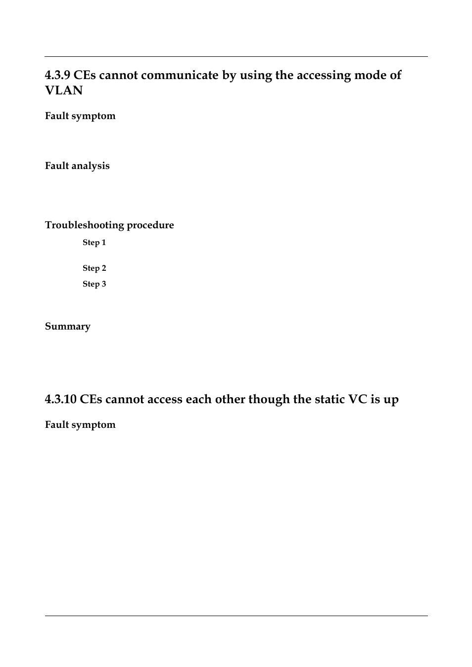 Fault symptom, Fault analysis, Troubleshooting procedure | Summary | Panasonic NN46240-710 User Manual | Page 145 / 181