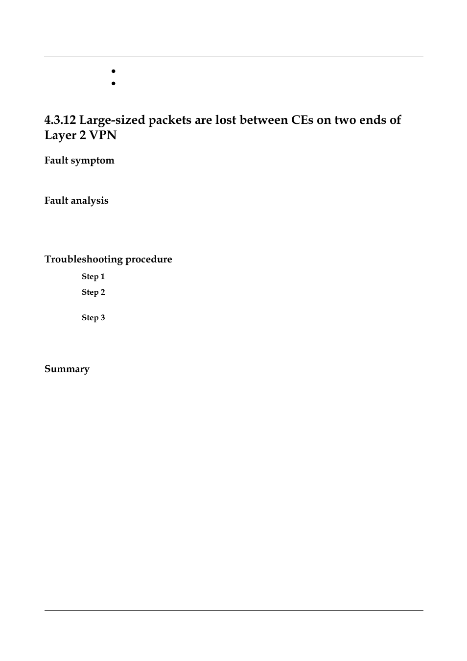 Fault symptom, Fault analysis, Troubleshooting procedure | Summary | Panasonic NN46240-710 User Manual | Page 148 / 181