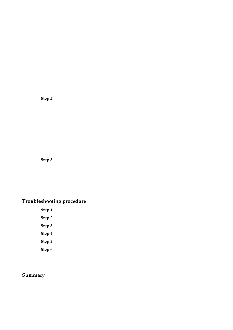 Troubleshooting procedure, Summary | Panasonic NN46240-710 User Manual | Page 172 / 181