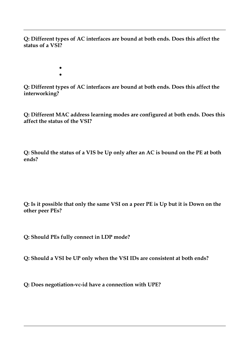 Q: should pes fully connect in ldp mode | Panasonic NN46240-710 User Manual | Page 177 / 181