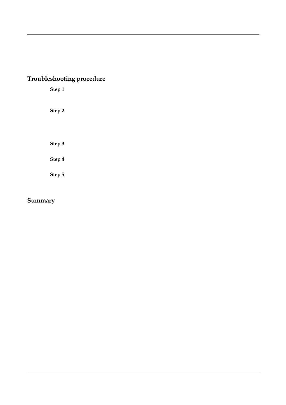 Troubleshooting procedure, Summary | Panasonic NN46240-710 User Manual | Page 95 / 181