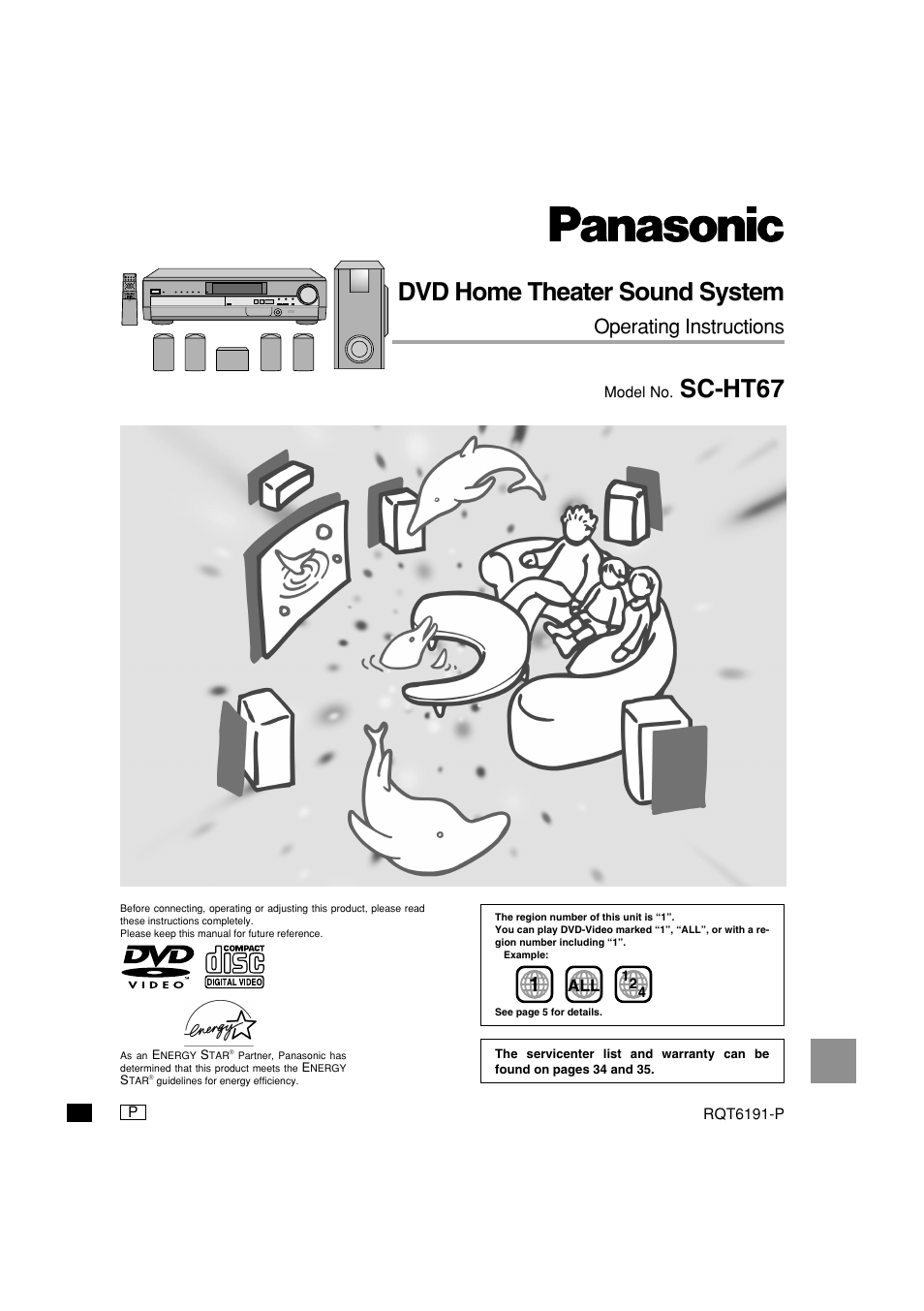Panasonic SC-HT67 User Manual | 36 pages