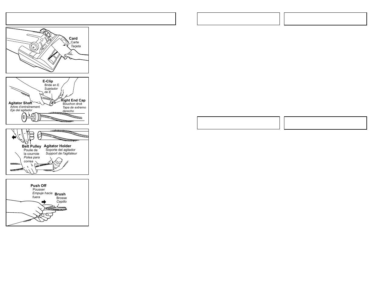 Replacing brushes | Panasonic MC-UG585 User Manual | Page 32 / 48