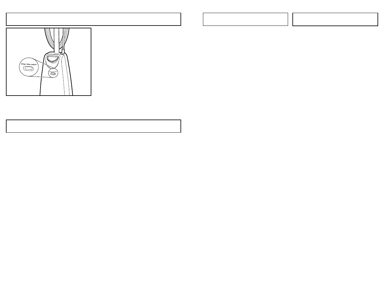 Remplacement des brosses, Cambiar los cepillos, Hose / bag check | Hose/bag check indicator, Thermal protector | Panasonic MC-UG585 User Manual | Page 33 / 48