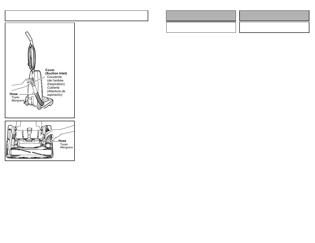 Removing clogs, Montaje assemblage | Panasonic MC-UG585 User Manual | Page 36 / 48