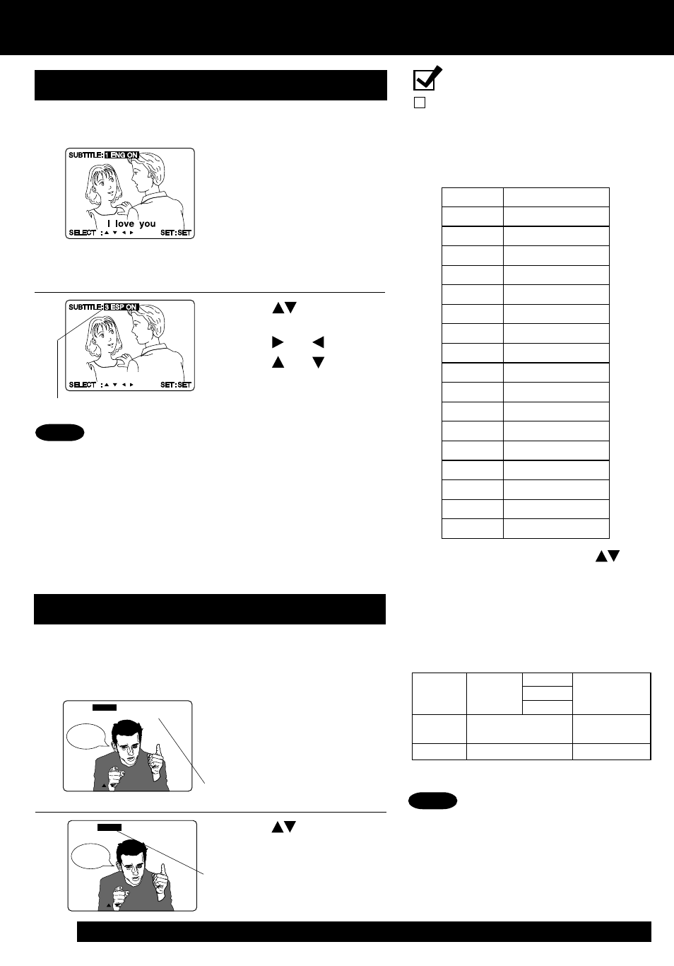 Disc operation, 12 a b, Subtitle language (dvd only) | Audio soundtrack language (dvd only) | Panasonic PV-24DF62 User Manual | Page 32 / 56