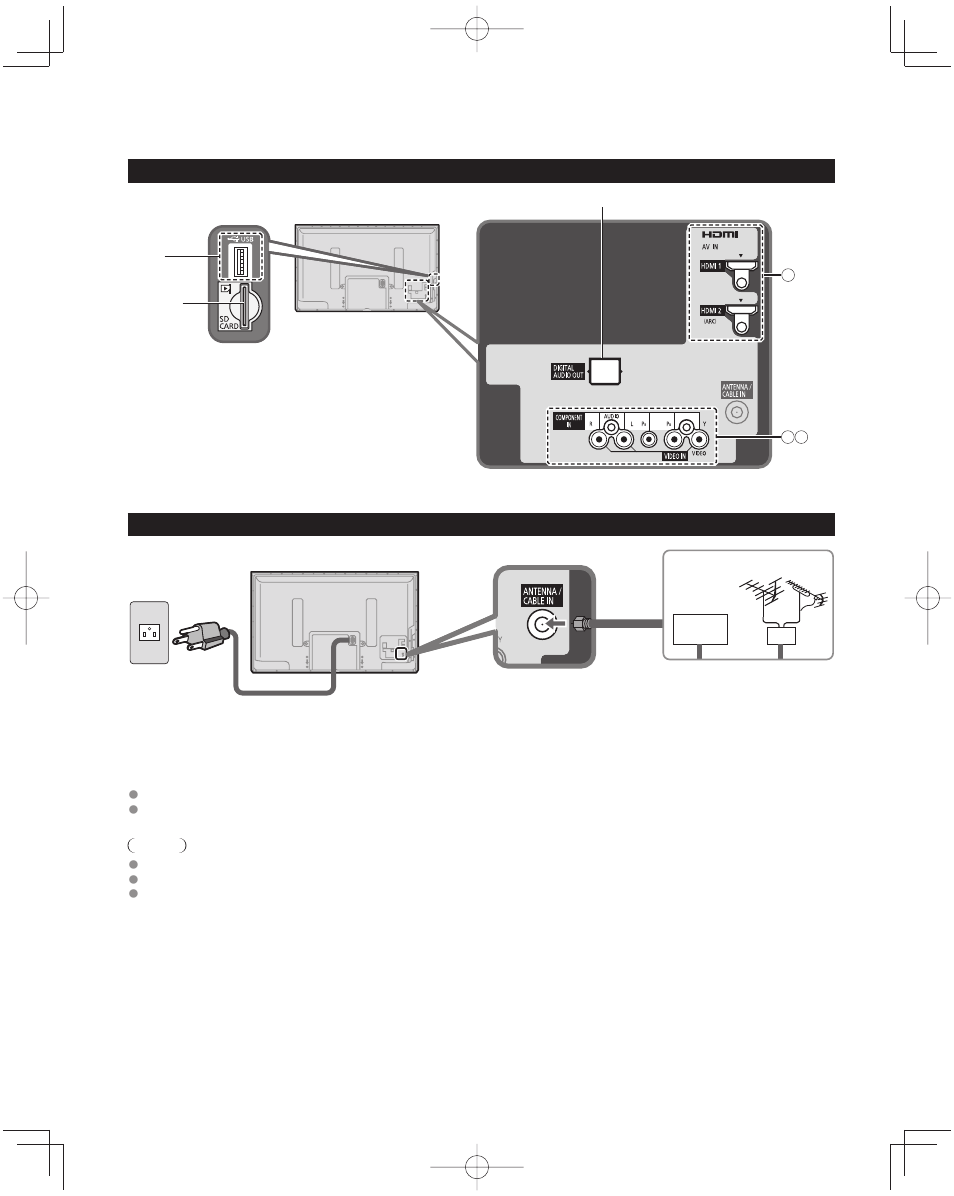 Connections | Panasonic TC-50PU54 User Manual | Page 10 / 20