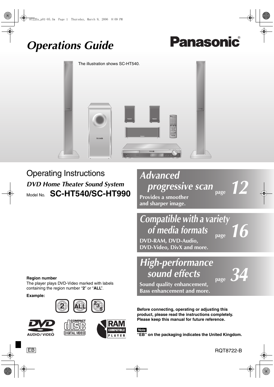 Panasonic SC-HT990 User Manual | 48 pages