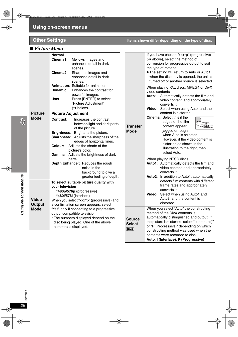 Panasonic SC-HT990 User Manual | Page 26 / 48