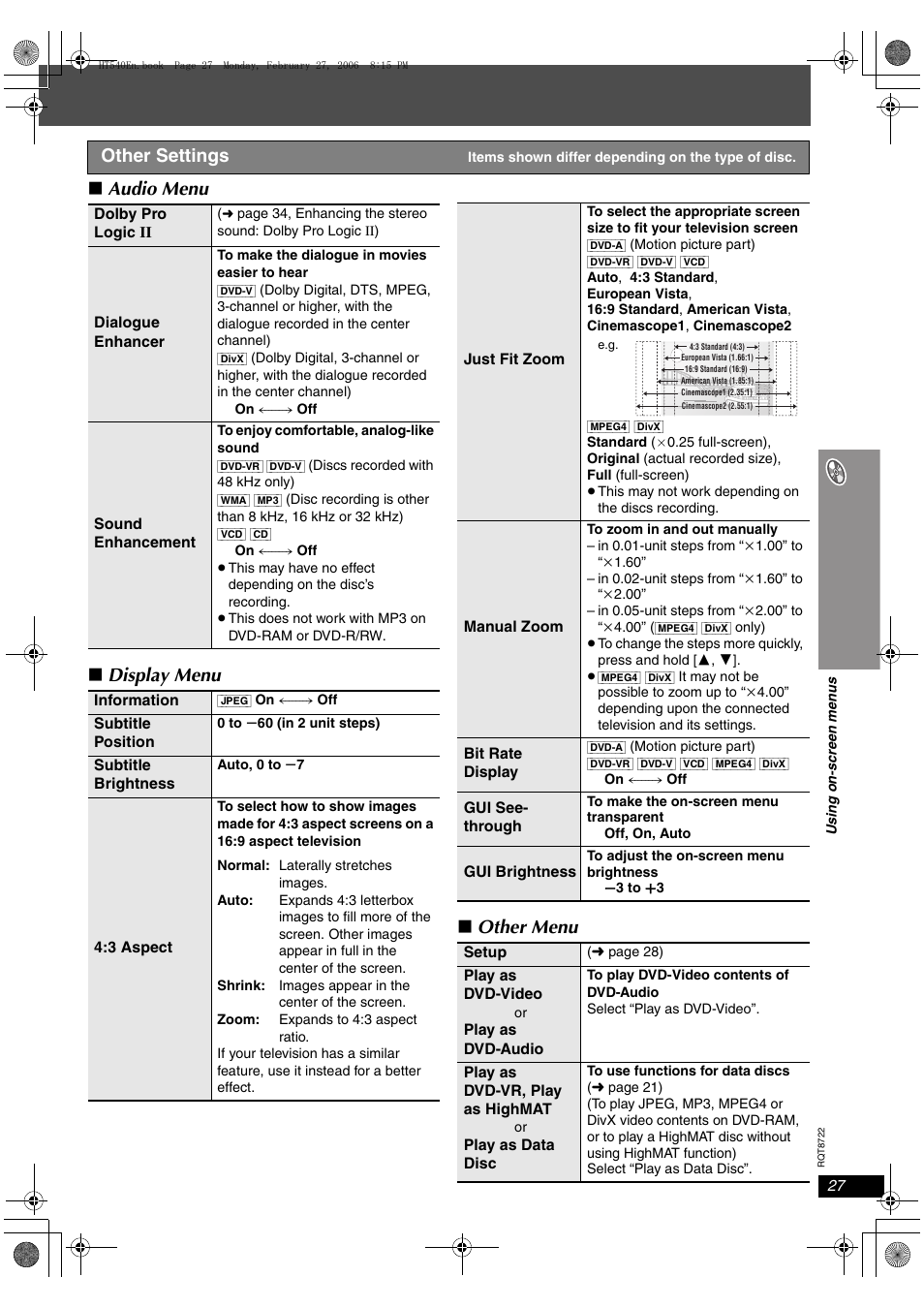 Panasonic SC-HT990 User Manual | Page 27 / 48