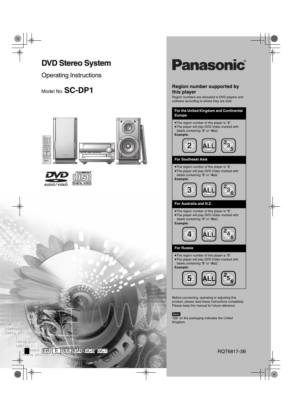 Panasonic SC-DP1 User Manual | 36 pages