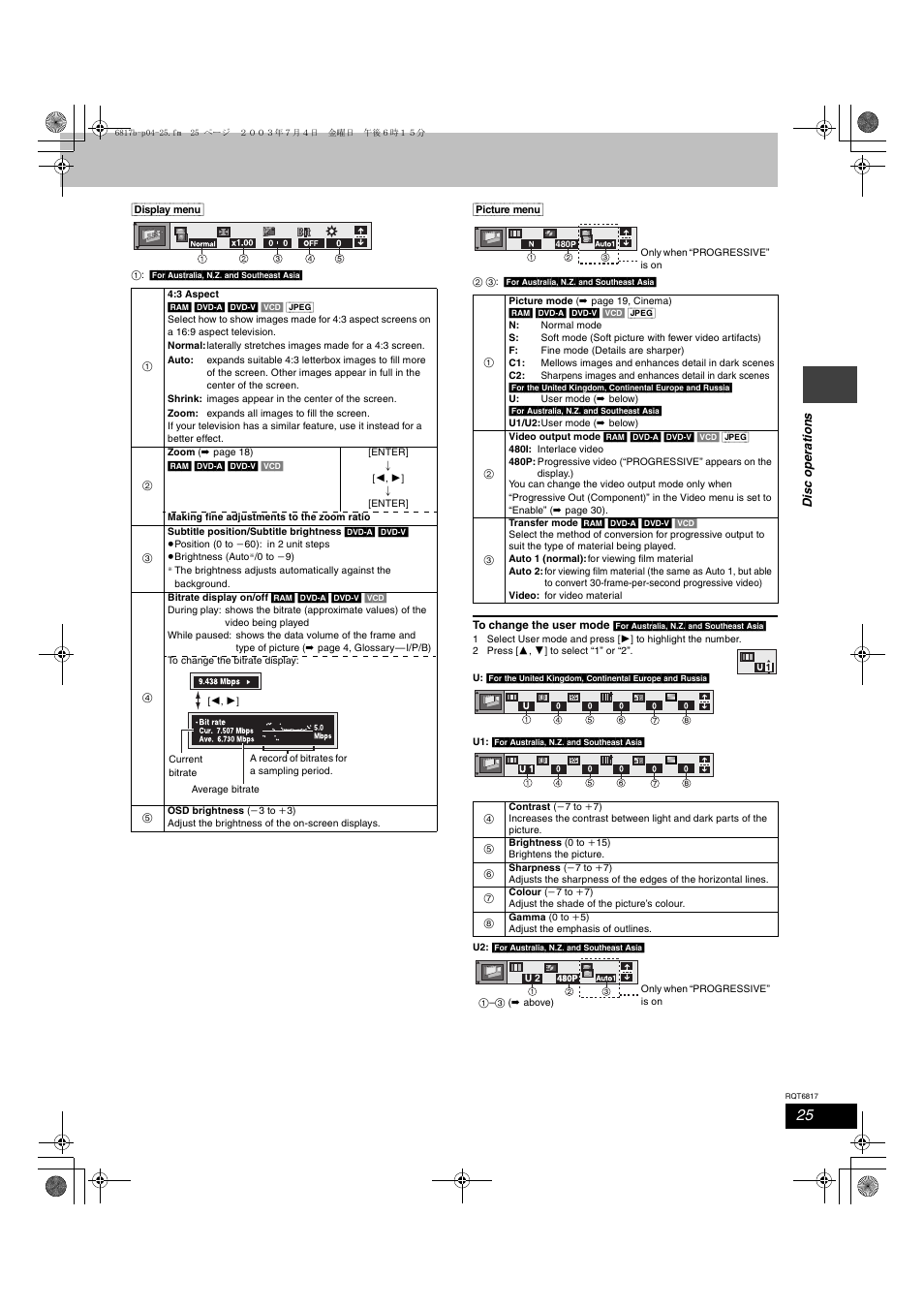 Panasonic SC-DP1 User Manual | Page 25 / 36