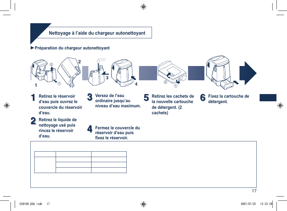 Panasonic ES8109 User Manual | Page 17 / 32