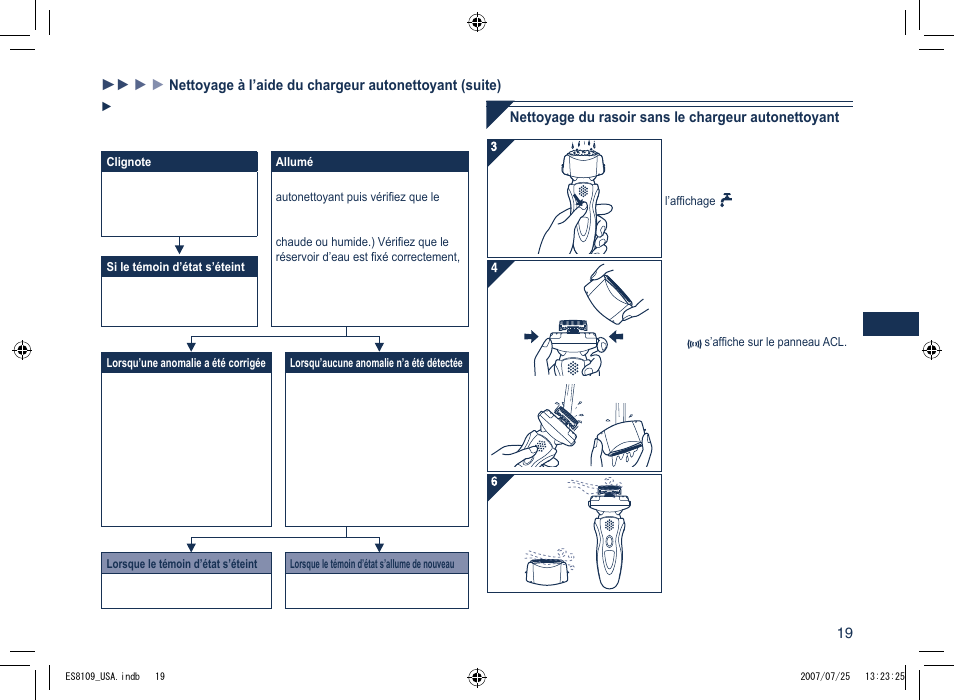 Panasonic ES8109 User Manual | Page 19 / 32