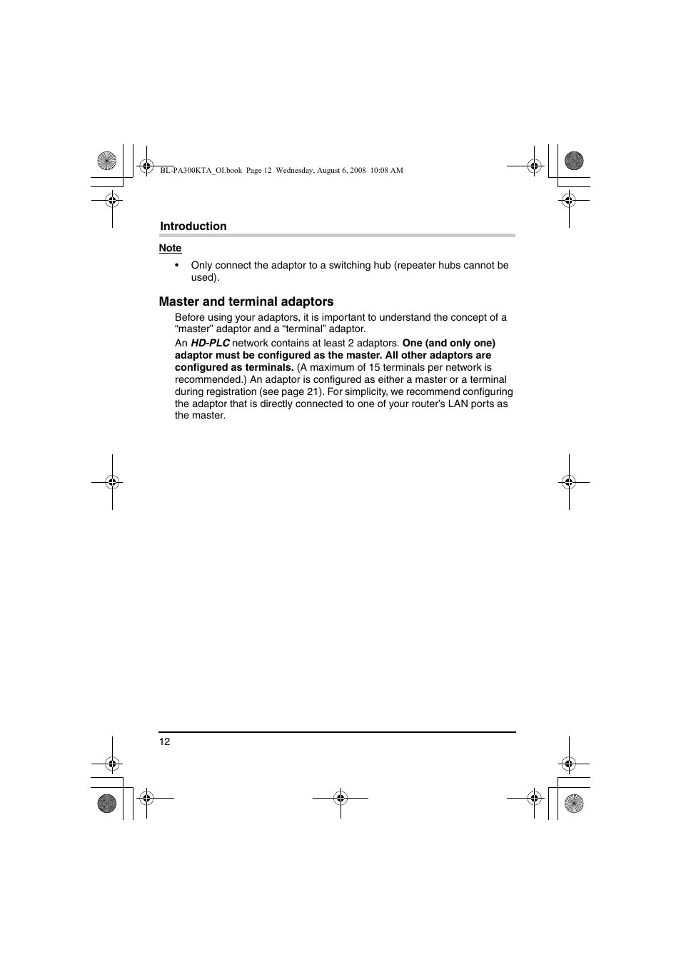 Panasonic BL-PA300KTA User Manual | Page 12 / 64