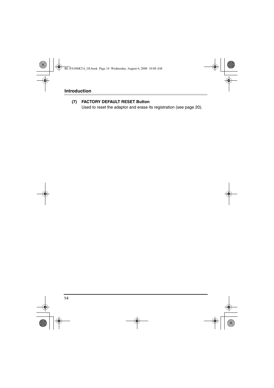 Panasonic BL-PA300KTA User Manual | Page 14 / 64