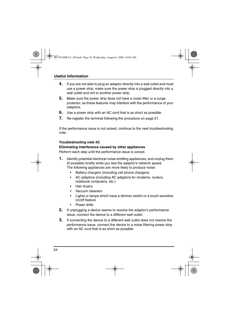 Panasonic BL-PA300KTA User Manual | Page 24 / 64