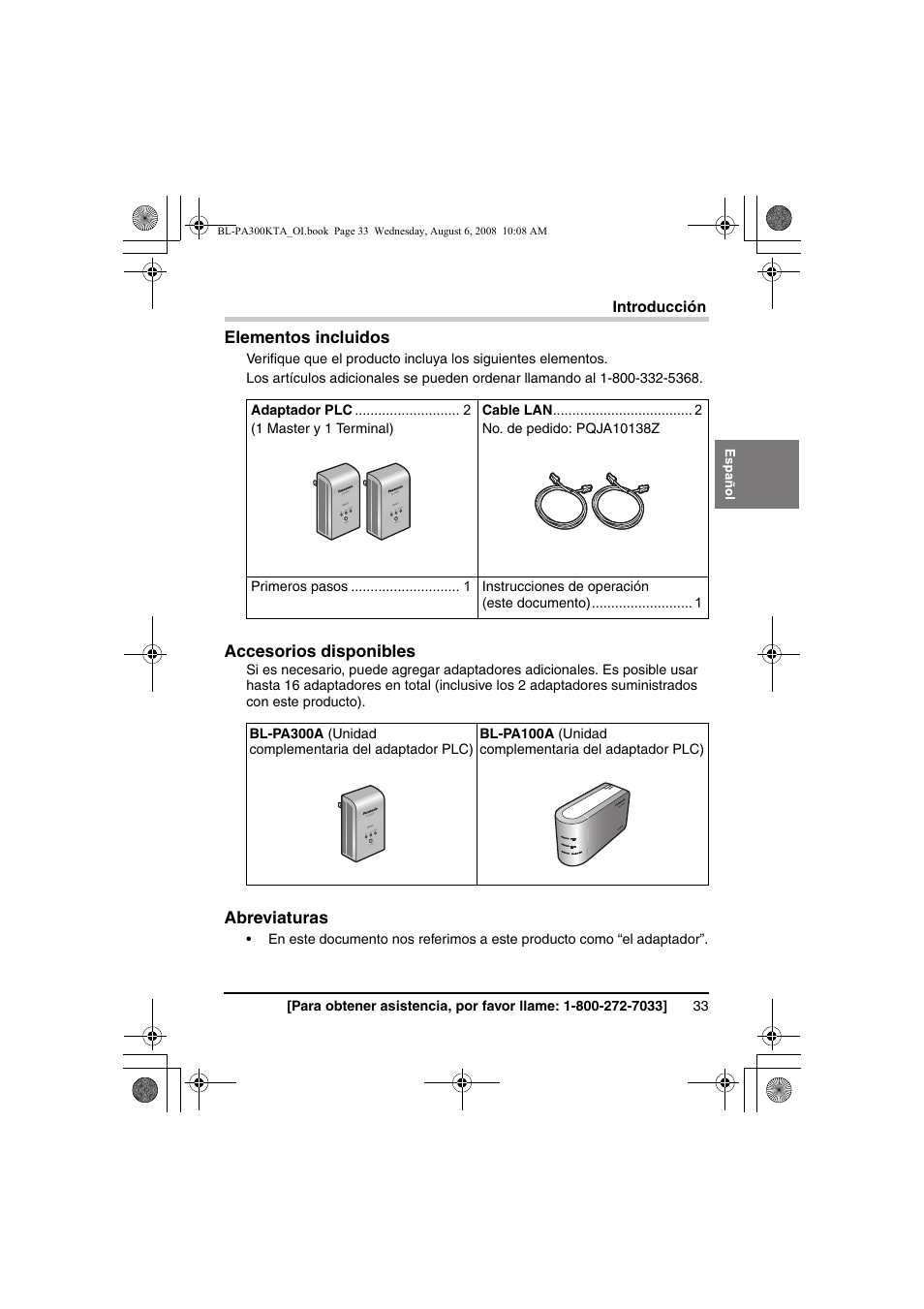 Panasonic BL-PA300KTA User Manual | Page 33 / 64