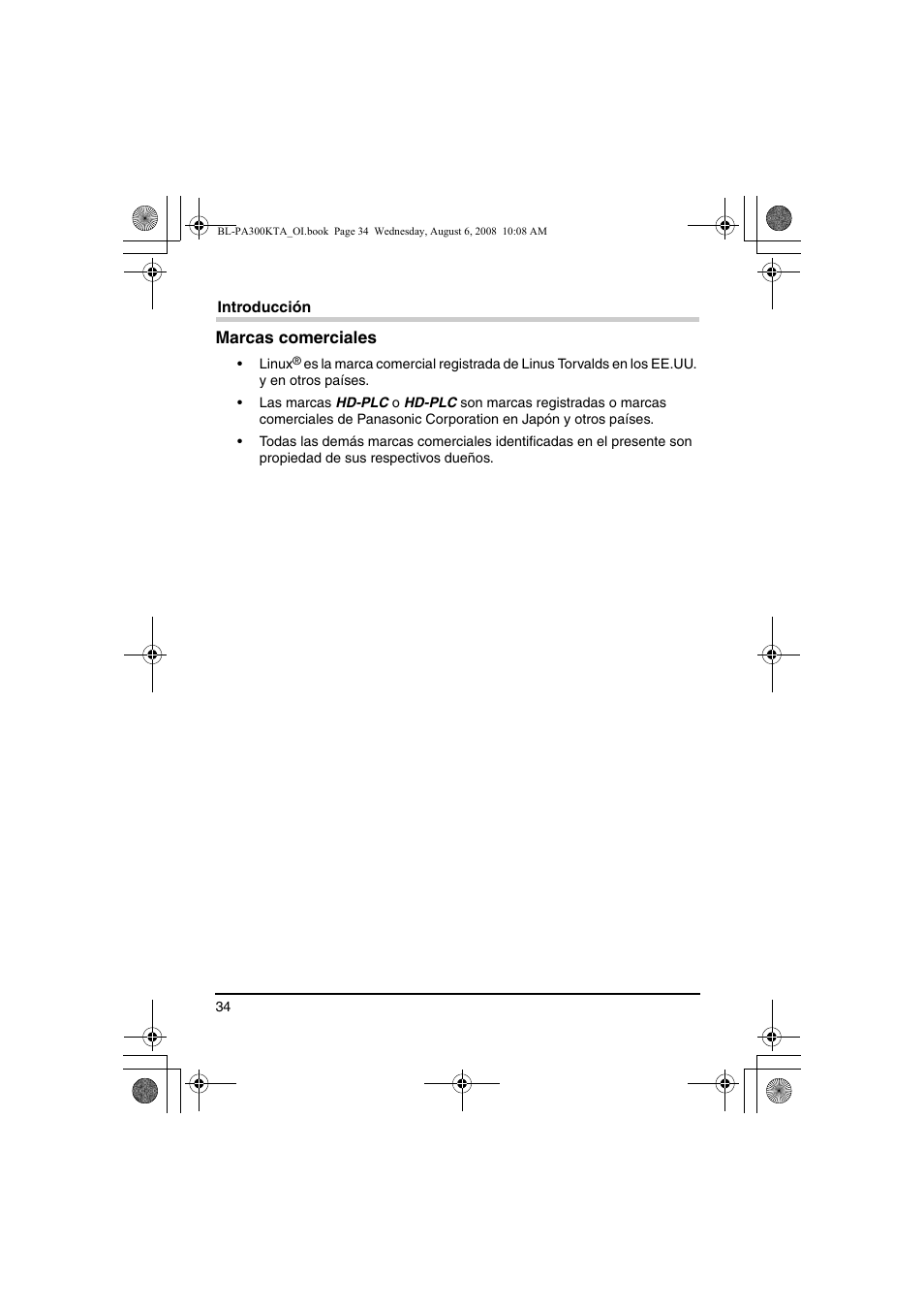 Panasonic BL-PA300KTA User Manual | Page 34 / 64