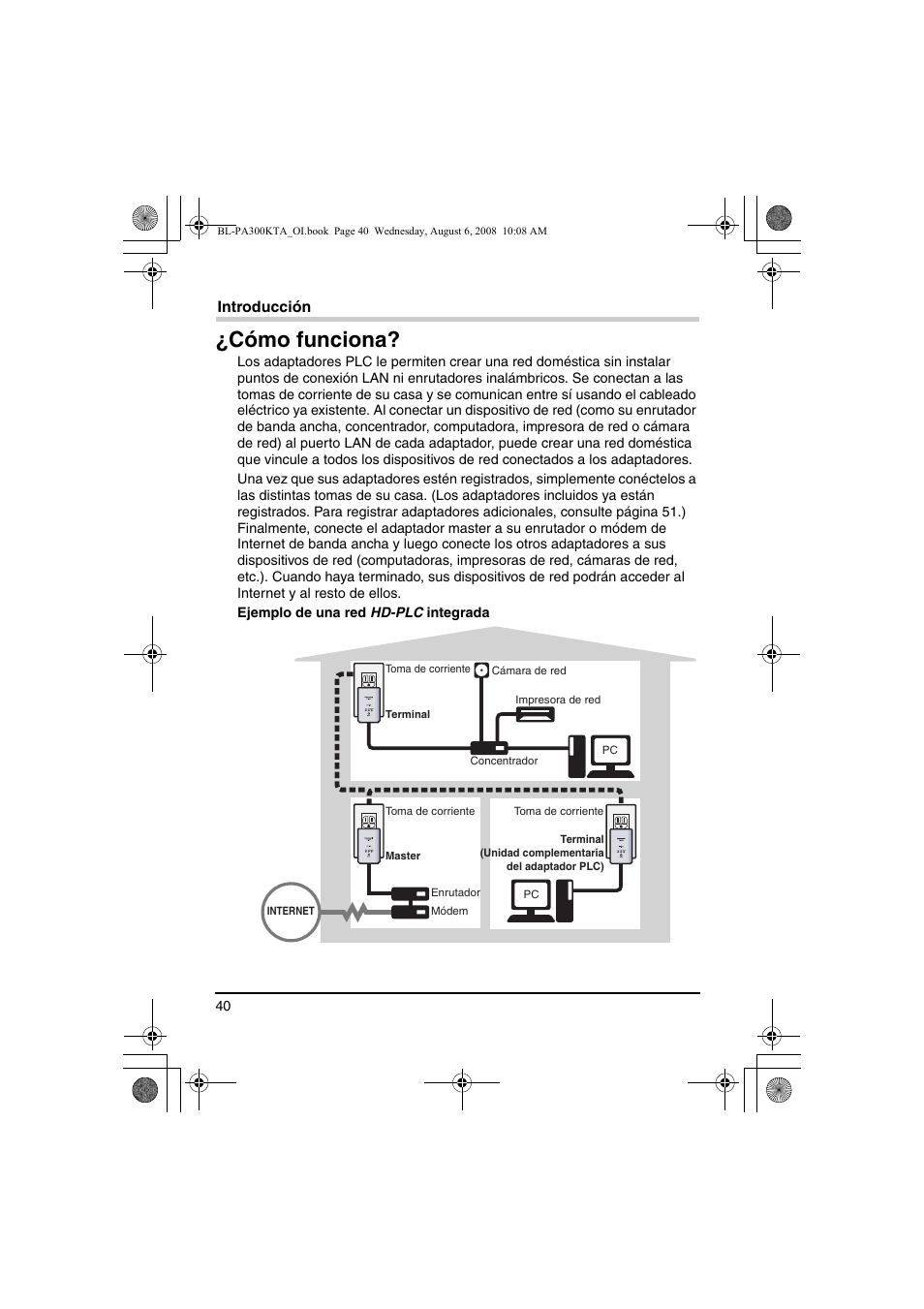 Cómo funciona | Panasonic BL-PA300KTA User Manual | Page 40 / 64