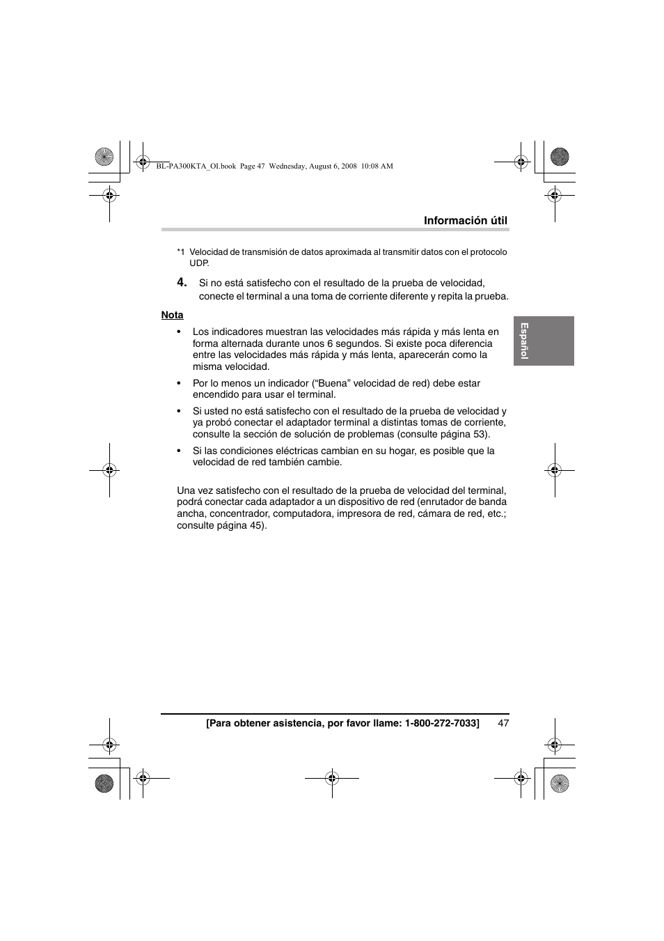 Panasonic BL-PA300KTA User Manual | Page 47 / 64