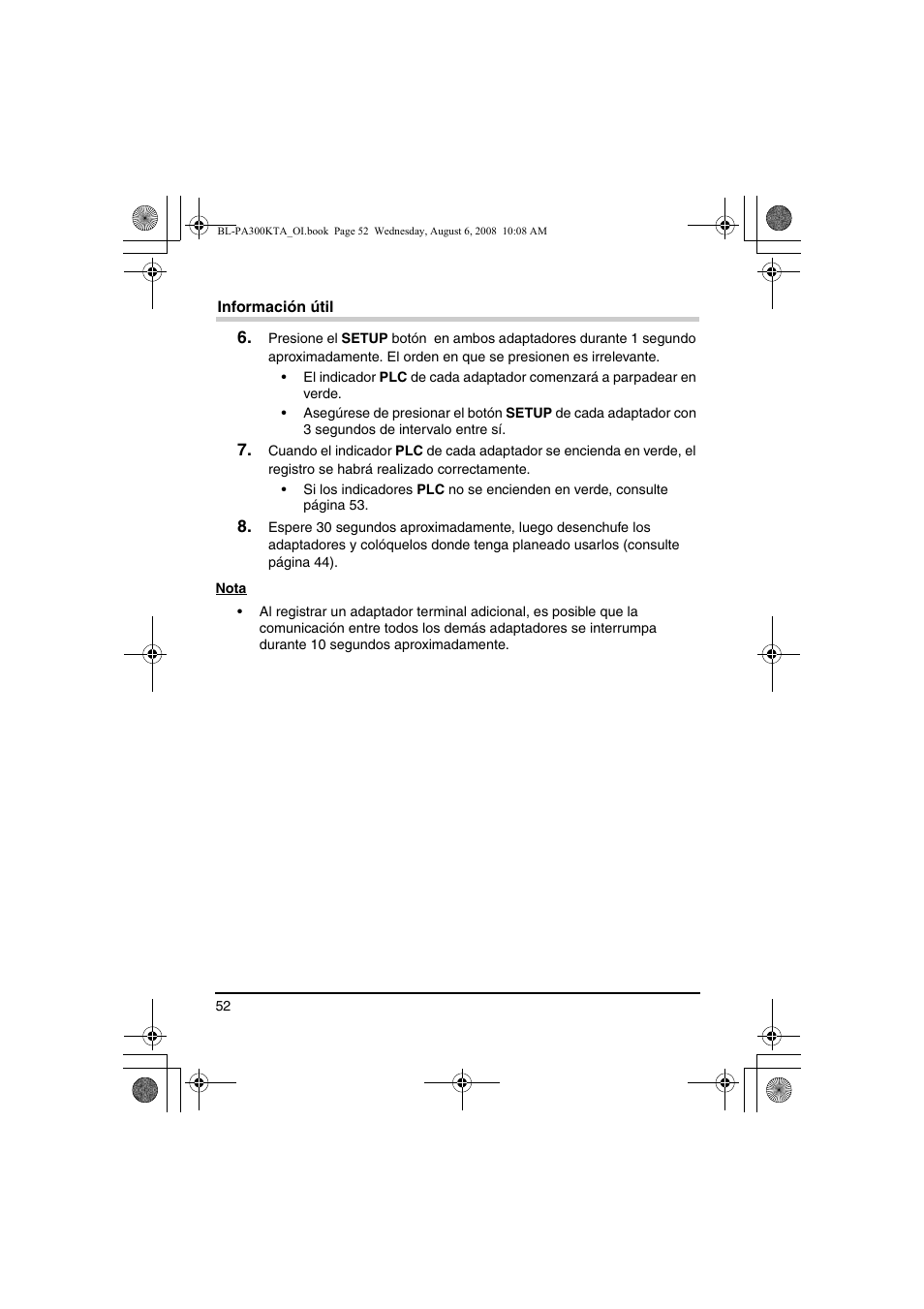 Panasonic BL-PA300KTA User Manual | Page 52 / 64