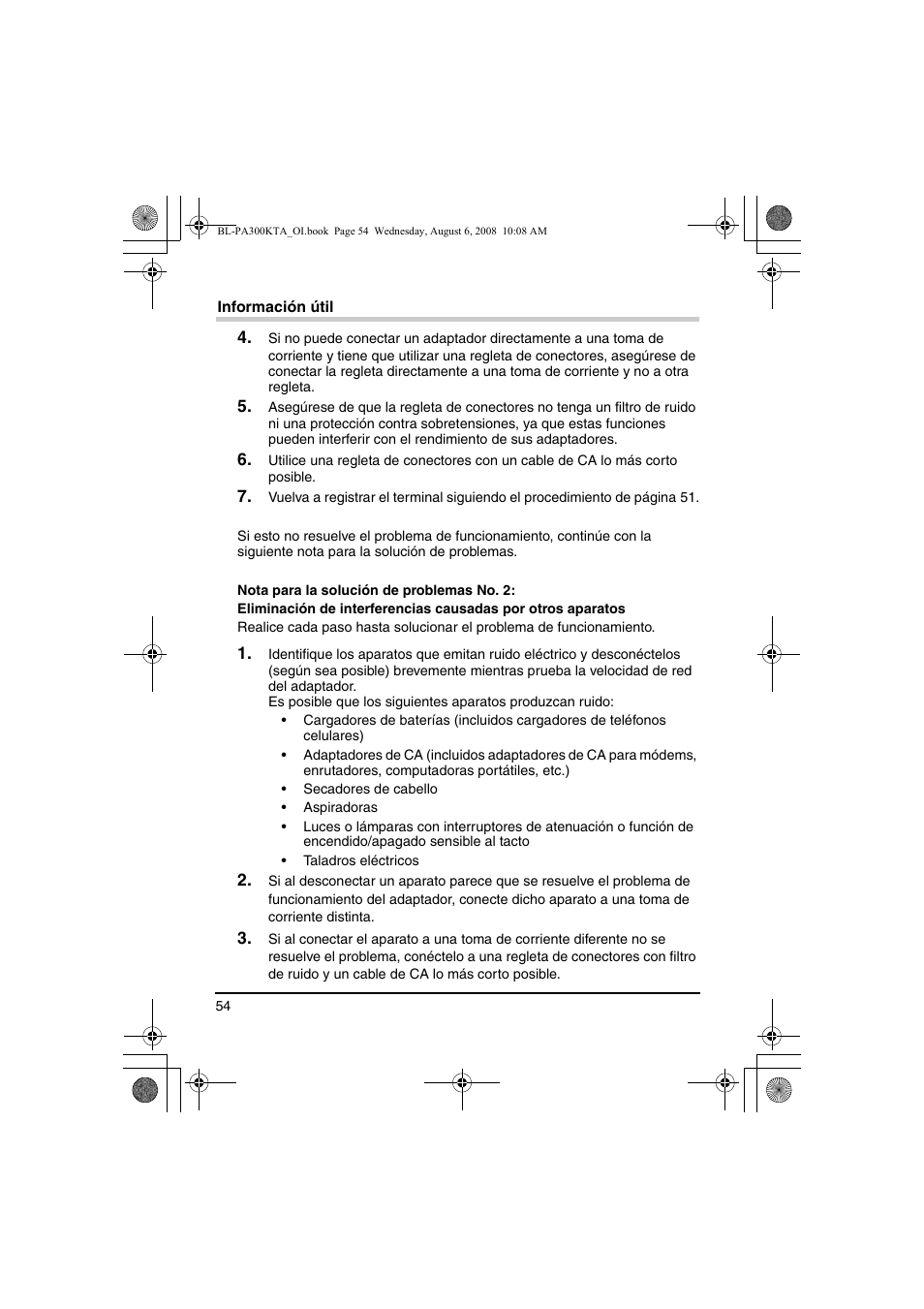 Panasonic BL-PA300KTA User Manual | Page 54 / 64