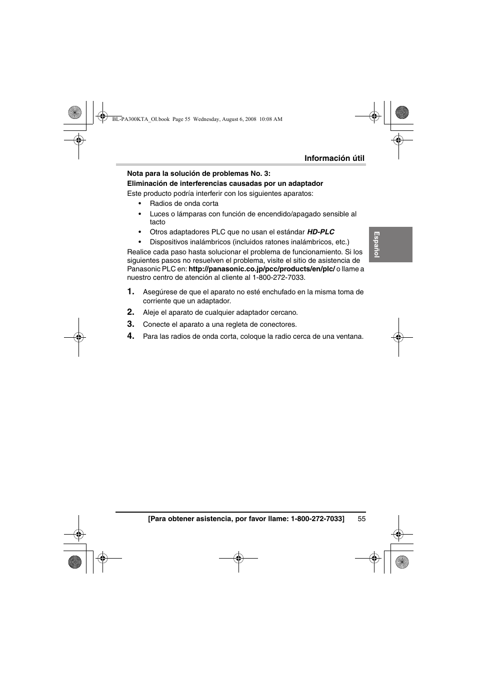 Panasonic BL-PA300KTA User Manual | Page 55 / 64