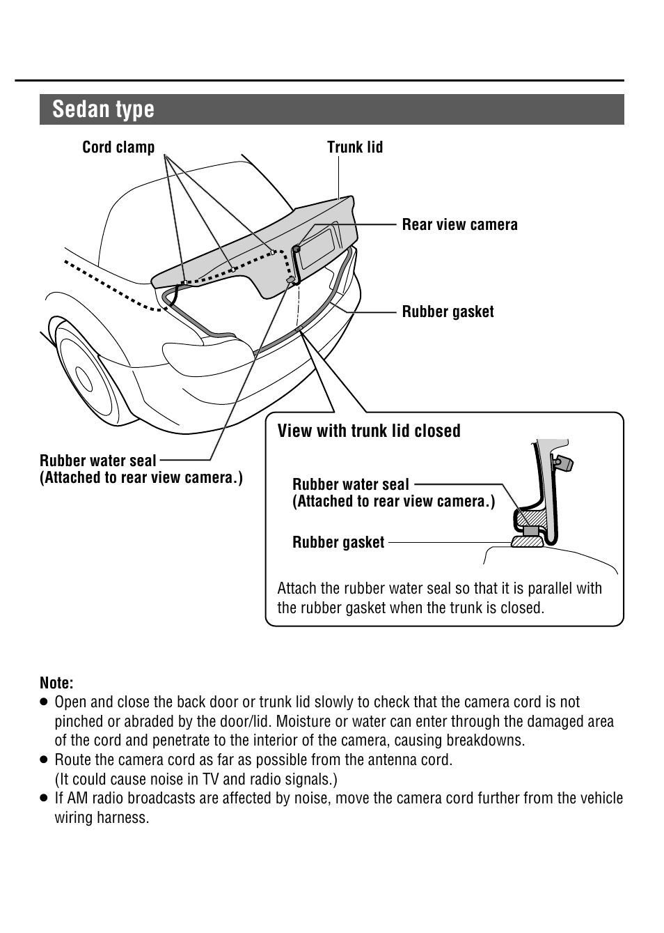 Sedan type | Panasonic CY-RC50KU User Manual | Page 13 / 20