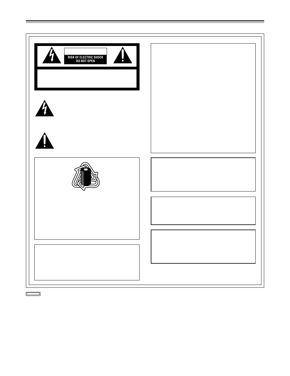 2 – for your safety, Caution, Warning | Panasonic AJ-D910WBP User Manual | Page 2 / 160